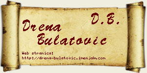 Drena Bulatović vizit kartica